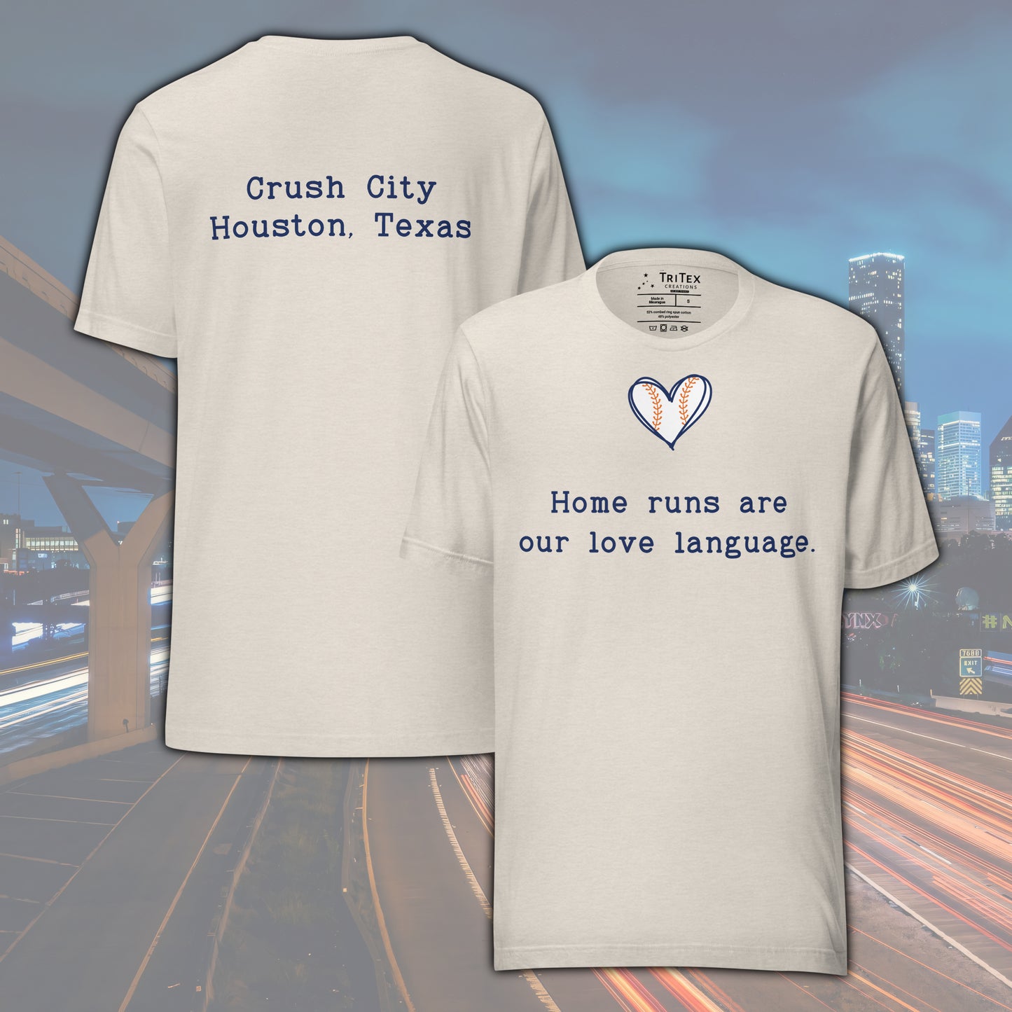 Home Runs Are Our Love Language 2-Sided T-Shirt
