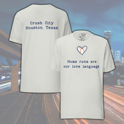 Home Runs Are Our Love Language 2-Sided T-Shirt